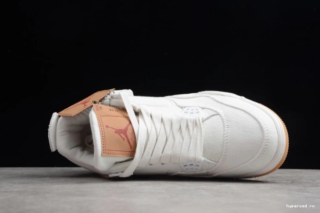x 4 Air AO2571-100 Levi's 'White' Jordan 0614